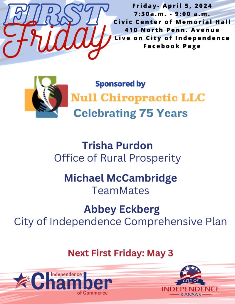 First Friday - Sponsored by Null Chiropractic, LLC