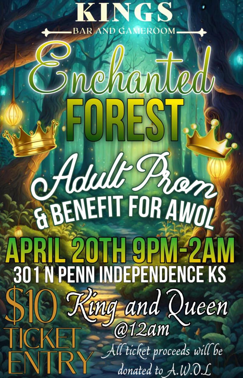 Enchanted Forest Adult Prom – Benefit for AWOL