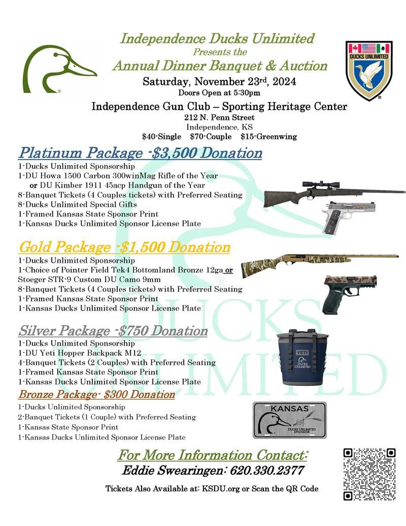 Ducks Unlimited Annual Dinner Banquet & Auction