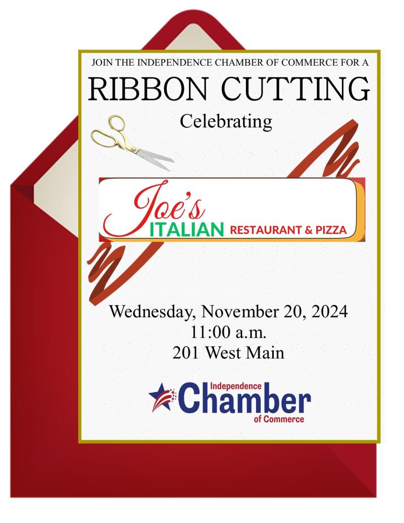 Chamber Ribbon Cutting - Joe's Italian Restaurant