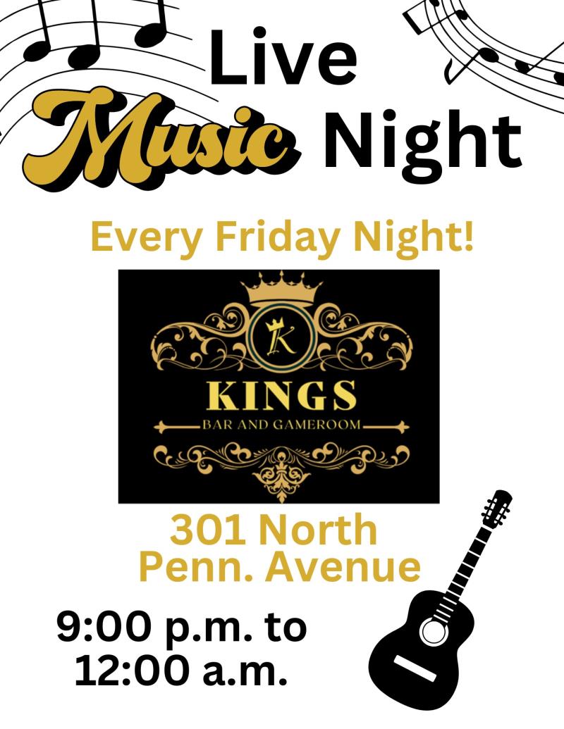 Live Music Night - Kings Bar and Gameroom