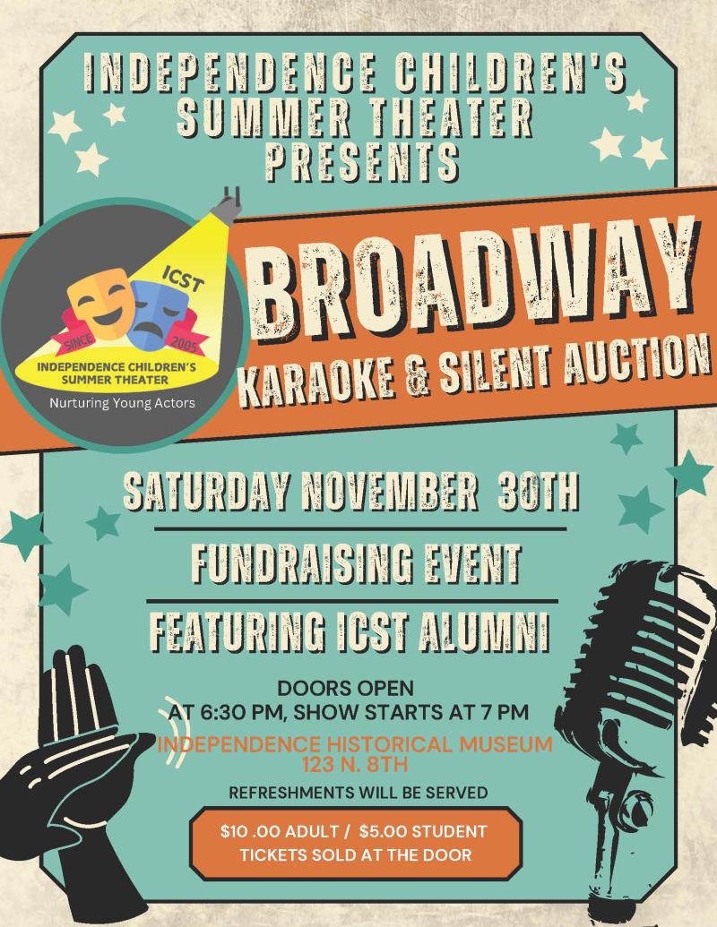 ICST Presents Broadway, Karaoke & Silent Auction