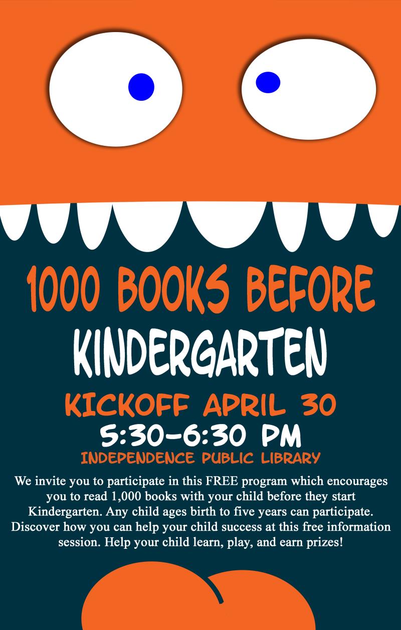 1000 Books Before Kindergarten Kick-Off