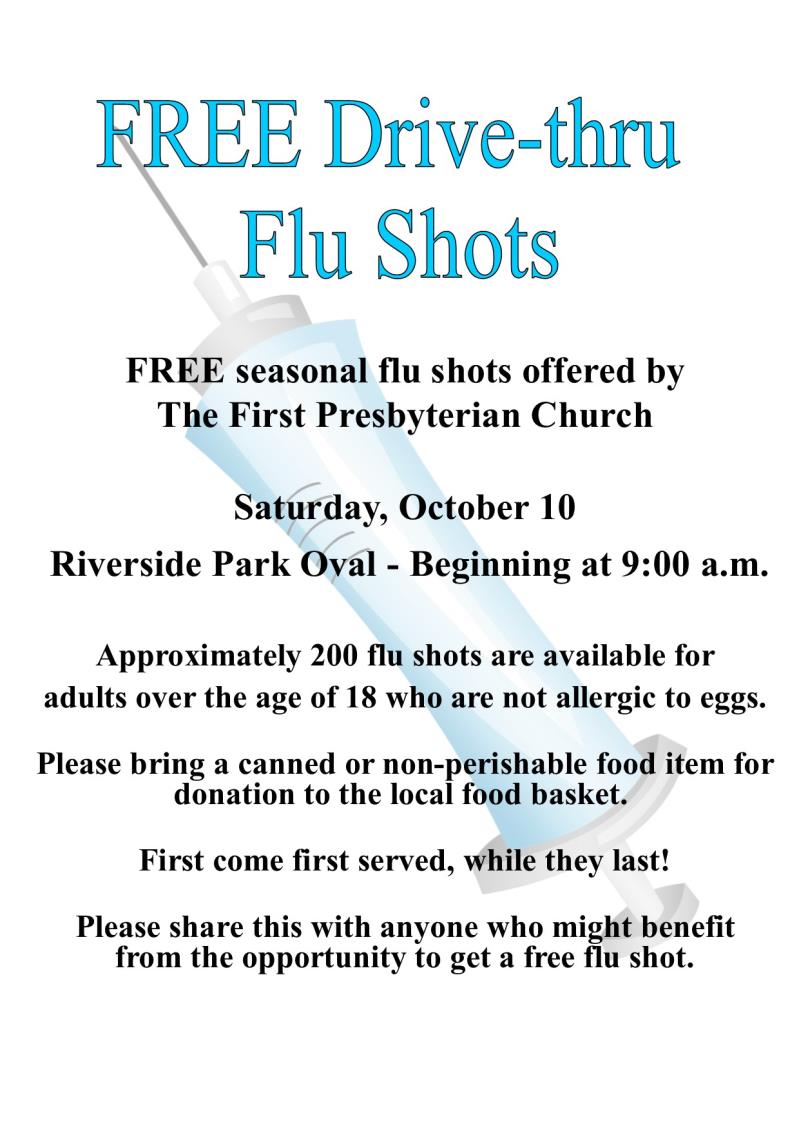 FREE Adult Seasonal Flu Shot in the Park